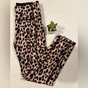 Leopard Print Top with Gold Accent